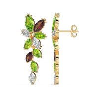 Marquise Floral Stud Earrings