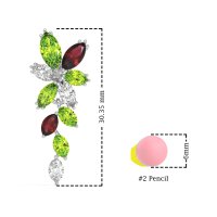 Marquise Floral Stud Earrings