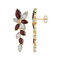 Marquise Floral Stud Earrings