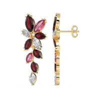 Marquise Floral Stud Earrings