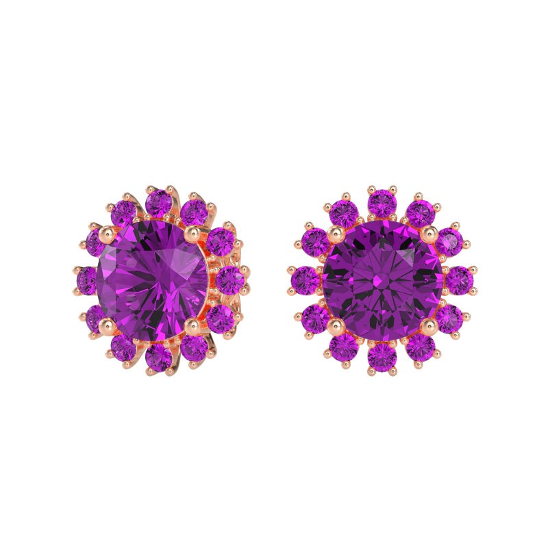 Antique Halo Stud Earrings