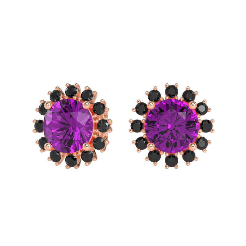 Antique Halo Stud Earrings