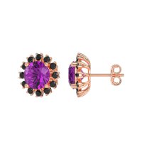 Antique Halo Stud Earrings