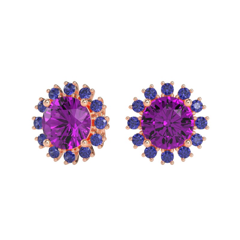 Antique Halo Stud Earrings