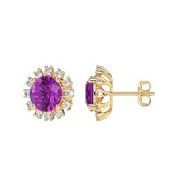Antique Halo Stud Earrings