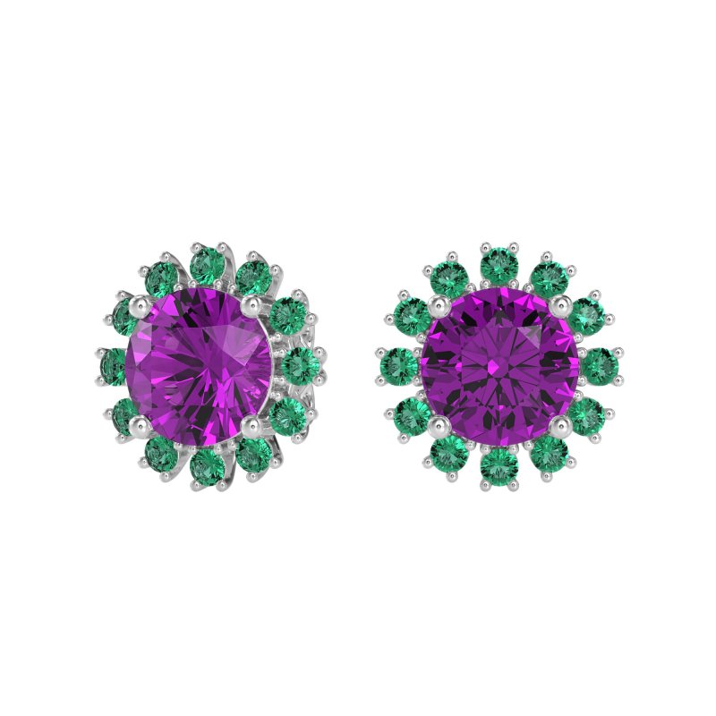 Antique Halo Stud Earrings