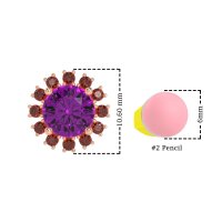 Antique Halo Stud Earrings