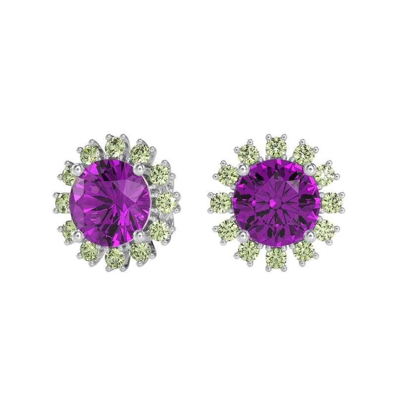 Antique Halo Stud Earrings