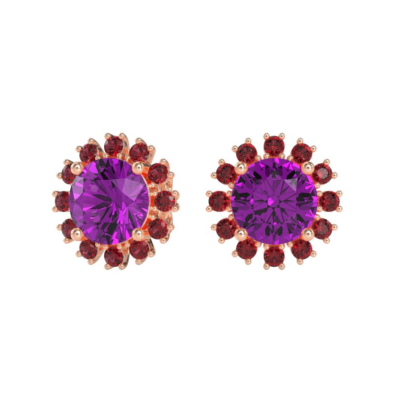 Antique Halo Stud Earrings