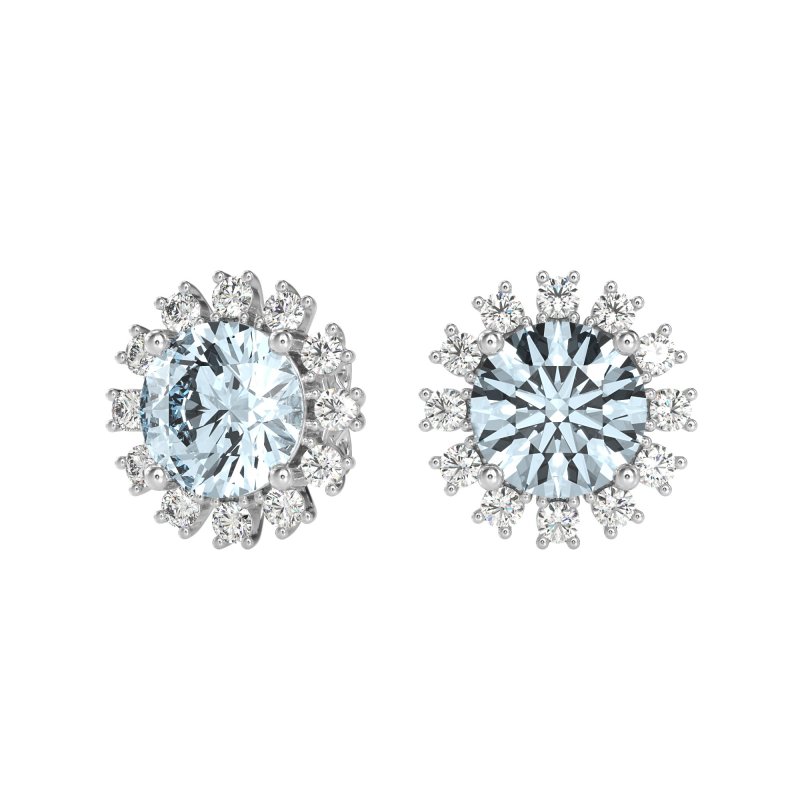 Antique Halo Stud Earrings