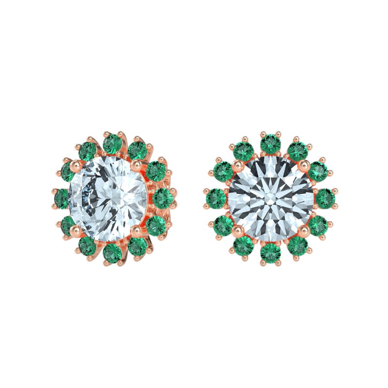 Antique Halo Stud Earrings