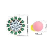 Antique Halo Stud Earrings