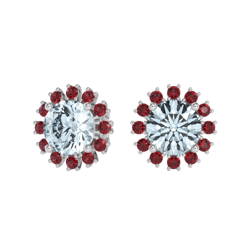 Antique Halo Stud Earrings