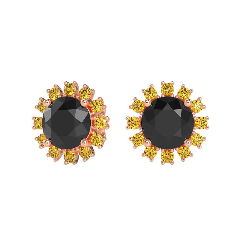 Antique Halo Stud Earrings