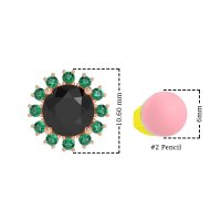 Antique Halo Stud Earrings