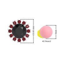 Antique Halo Stud Earrings