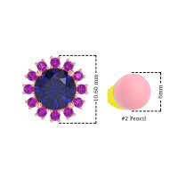 Antique Halo Stud Earrings