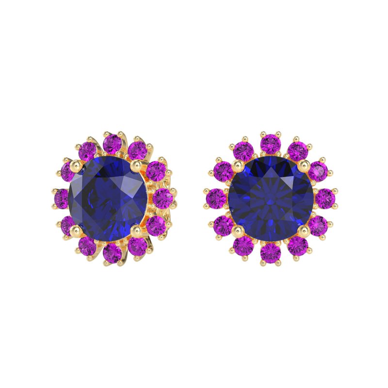 Antique Halo Stud Earrings