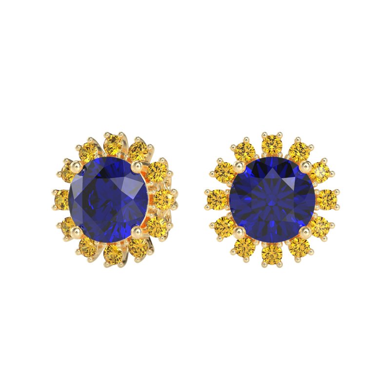 Antique Halo Stud Earrings