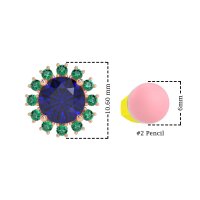 Antique Halo Stud Earrings