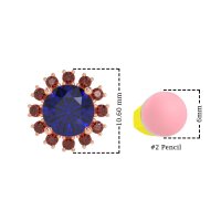 Antique Halo Stud Earrings