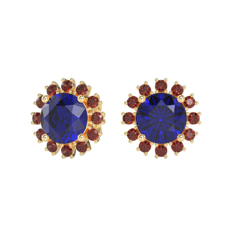 Antique Halo Stud Earrings