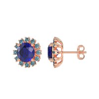 Antique Halo Stud Earrings