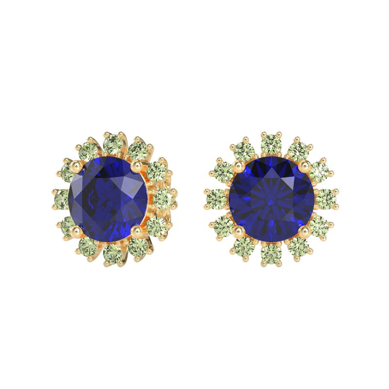 Antique Halo Stud Earrings
