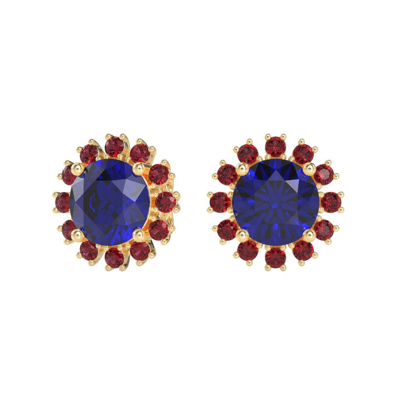 Antique Halo Stud Earrings