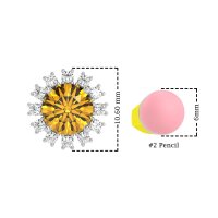 Antique Halo Stud Earrings