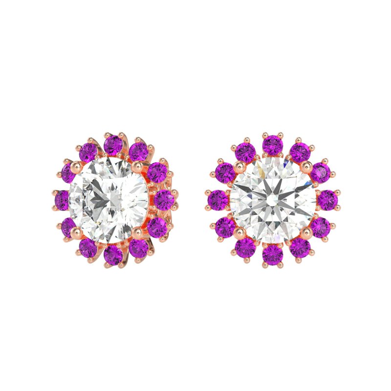 Antique Halo Stud Earrings