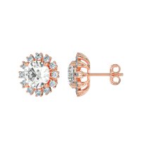 Antique Halo Stud Earrings