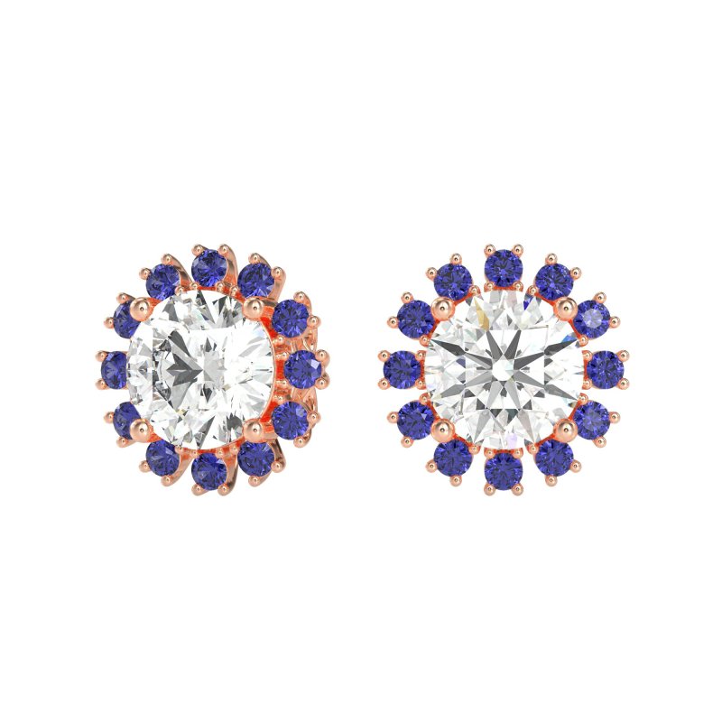 Antique Halo Stud Earrings