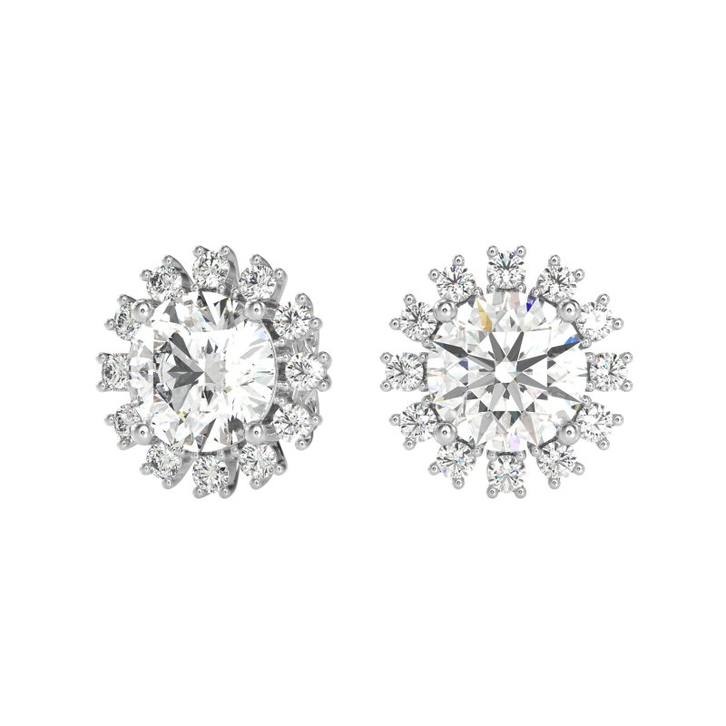 Antique Halo Stud Earrings