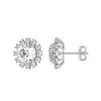 Antique Halo Stud Earrings