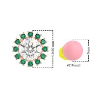 Antique Halo Stud Earrings