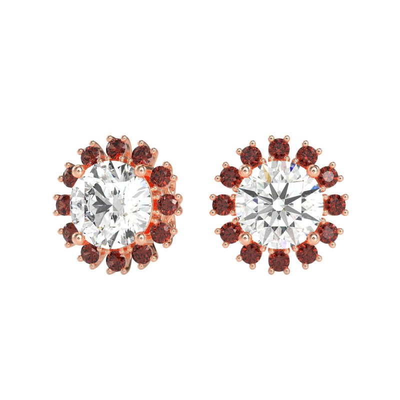 Antique Halo Stud Earrings