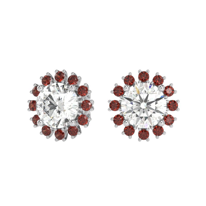 Antique Halo Stud Earrings