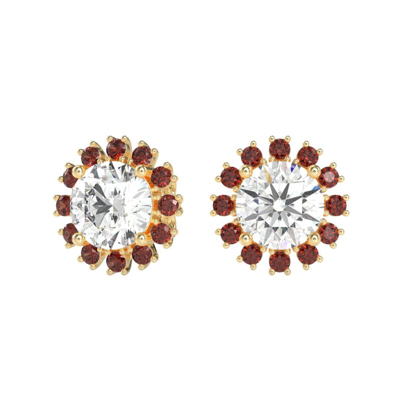 Antique Halo Stud Earrings