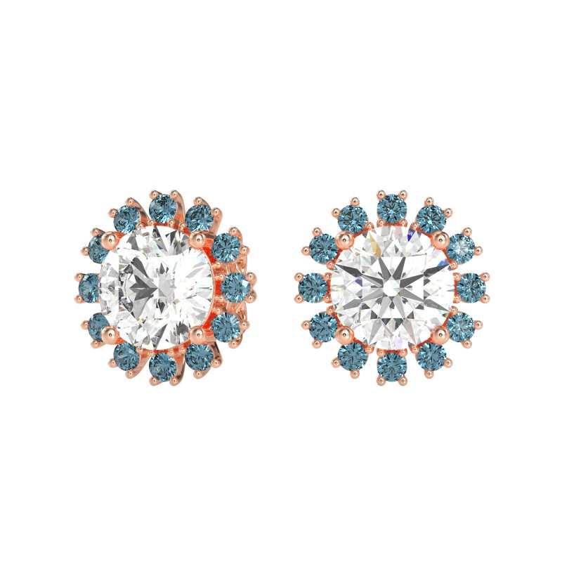 Antique Halo Stud Earrings
