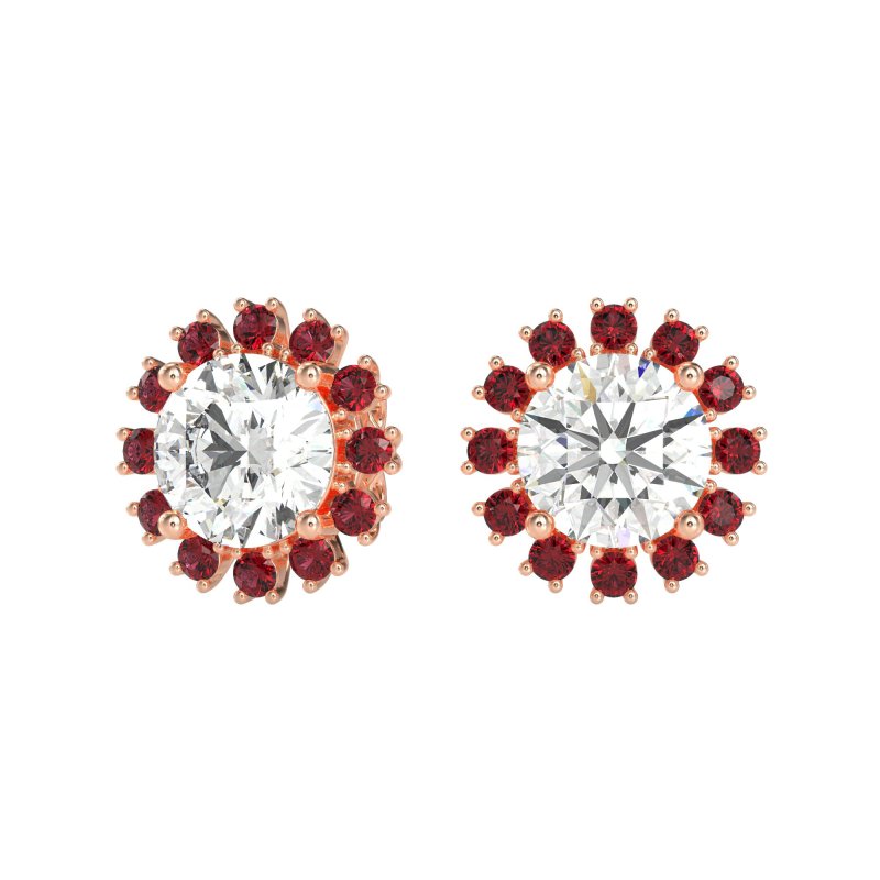 Antique Halo Stud Earrings