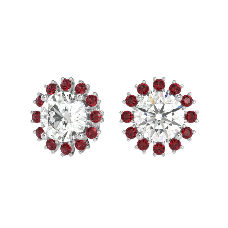 Antique Halo Stud Earrings