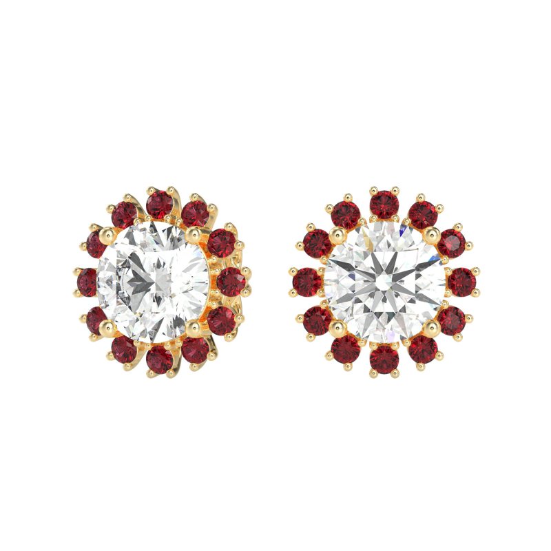 Antique Halo Stud Earrings