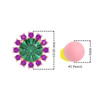 Antique Halo Stud Earrings