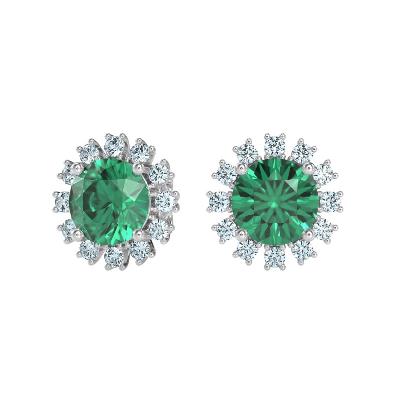 Antique Halo Stud Earrings