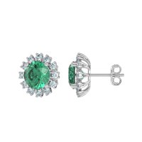 Antique Halo Stud Earrings