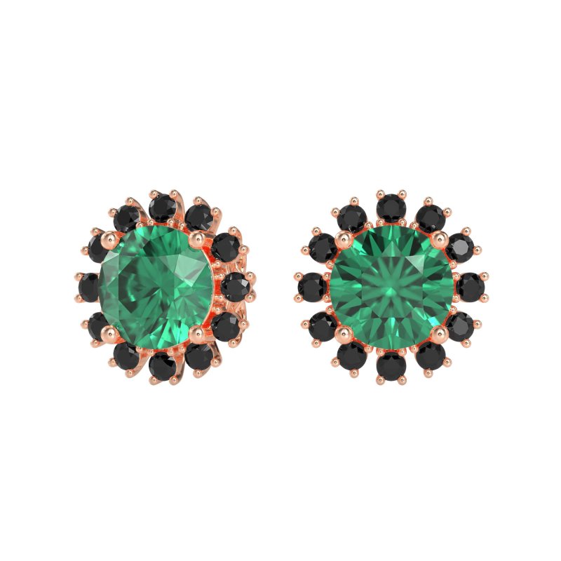 Antique Halo Stud Earrings