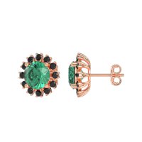 Antique Halo Stud Earrings