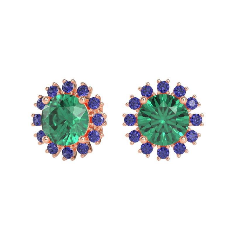 Antique Halo Stud Earrings