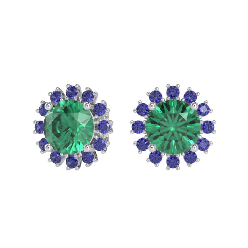 Antique Halo Stud Earrings